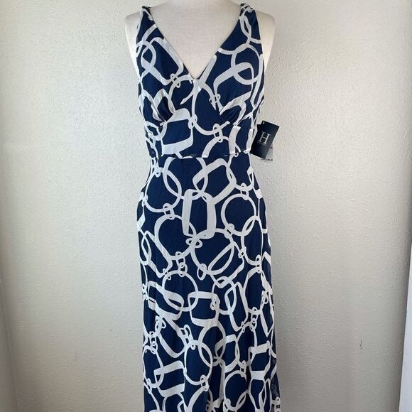 NWT Tommy Hilfiger Silk Maxi Dress Size 10 - Picture 1 of 12